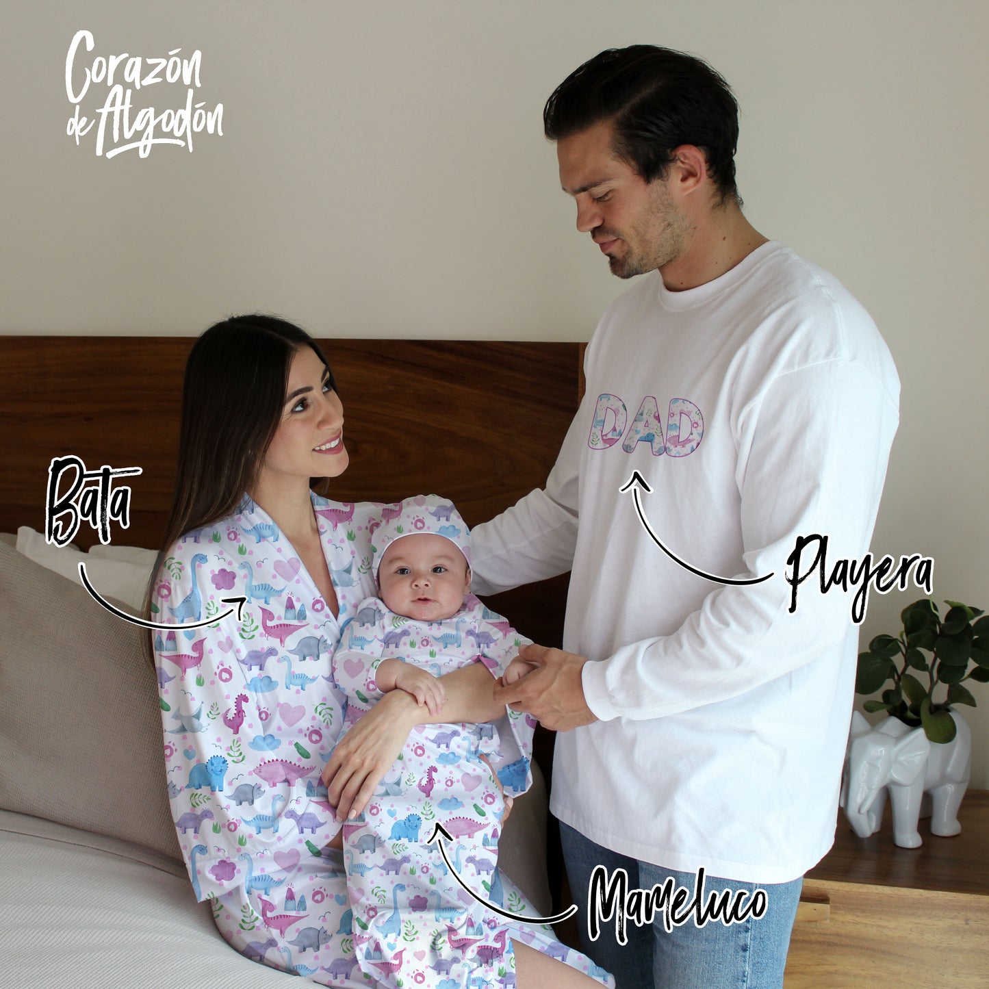 Arma tu Kit de Bienvenida Dinosaurios Rosas