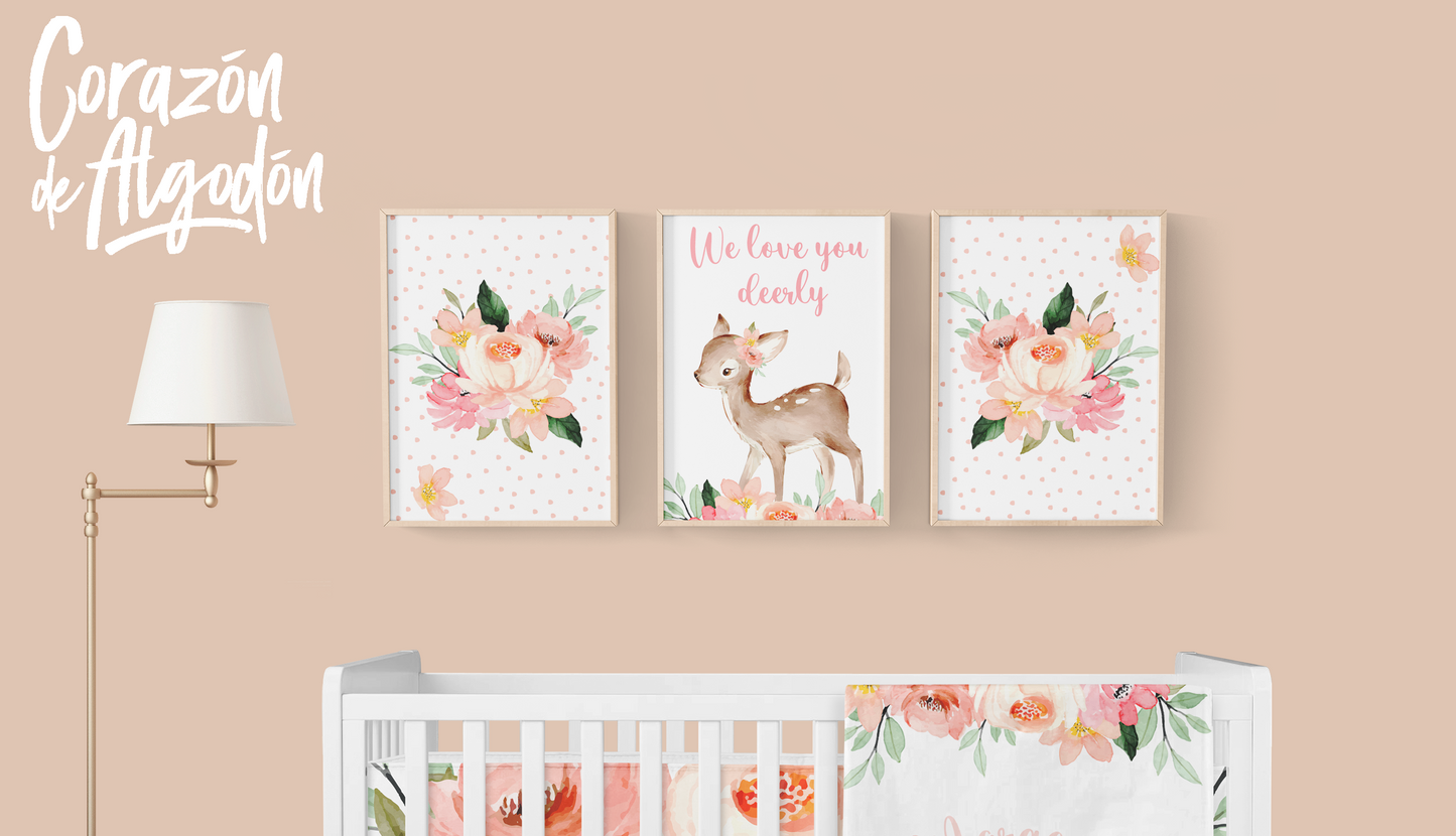 3 Textiles para enmarcar Venado Margaret