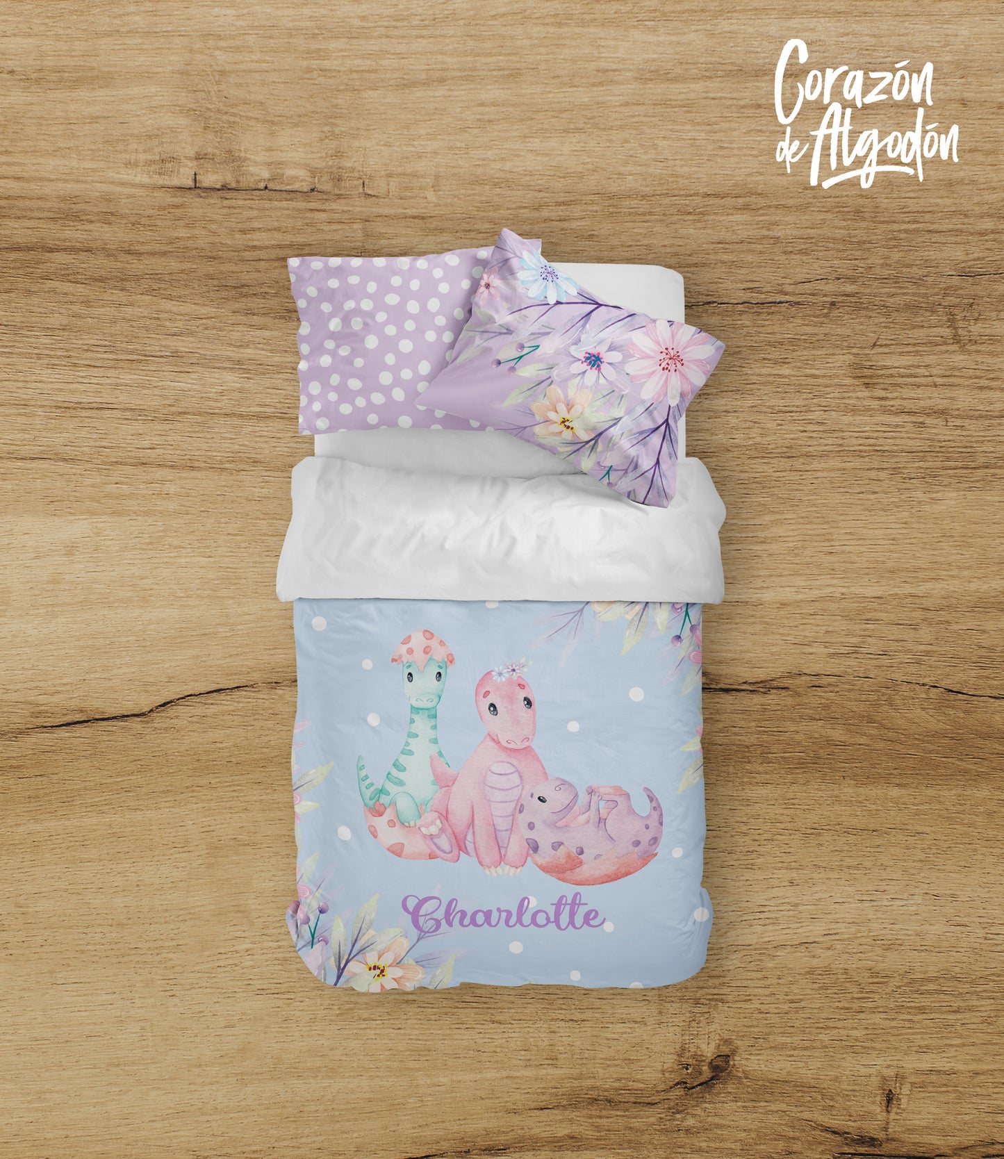 Juego de cama Dinosaurio Charlotte