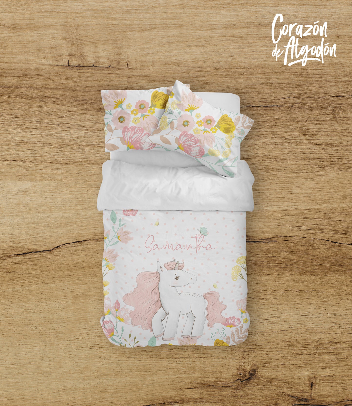 Juego de cama Unicornio Samantha