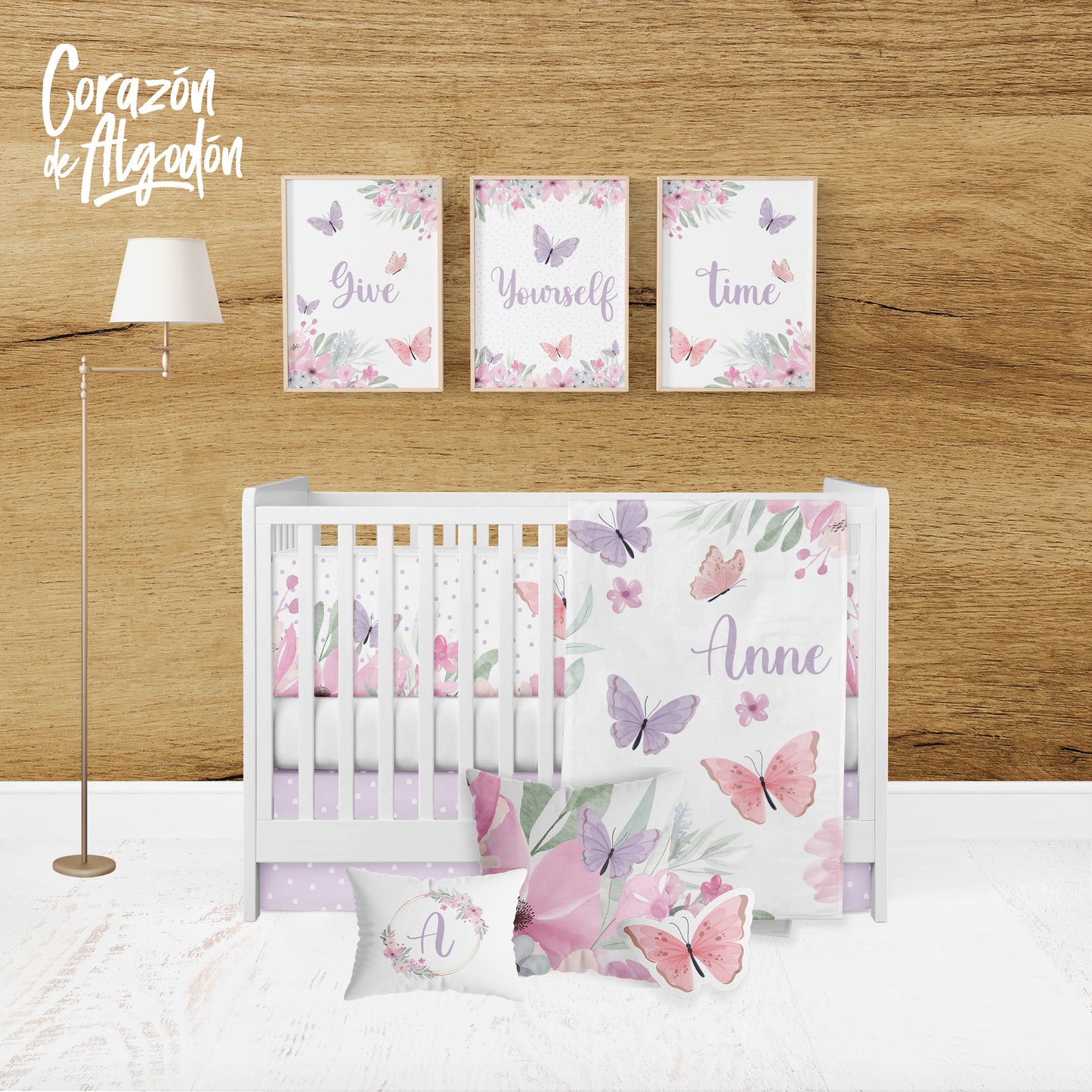 Juego de cuna Mariposas Anne