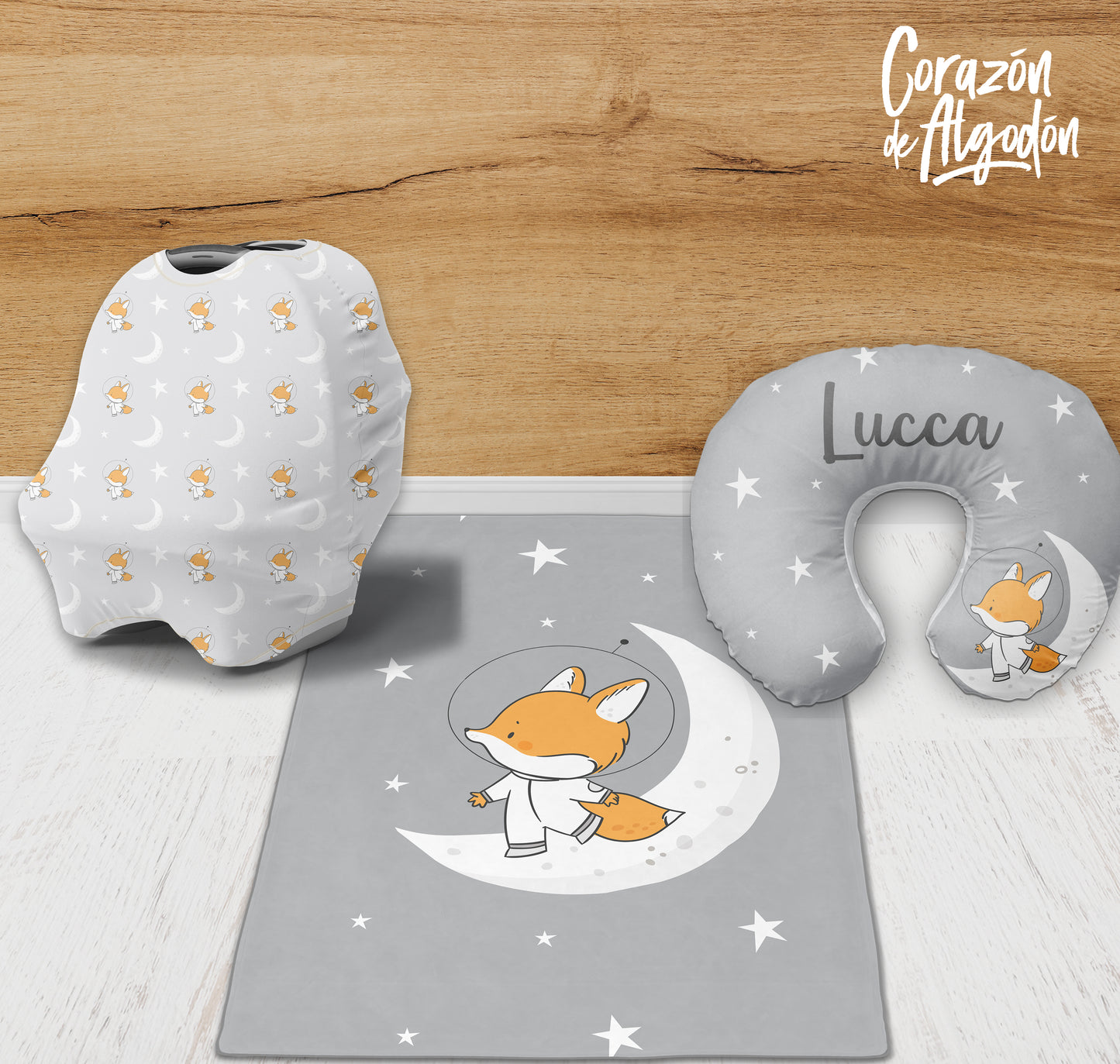Kit de recién nacido Zorrito Astronauta Lucca