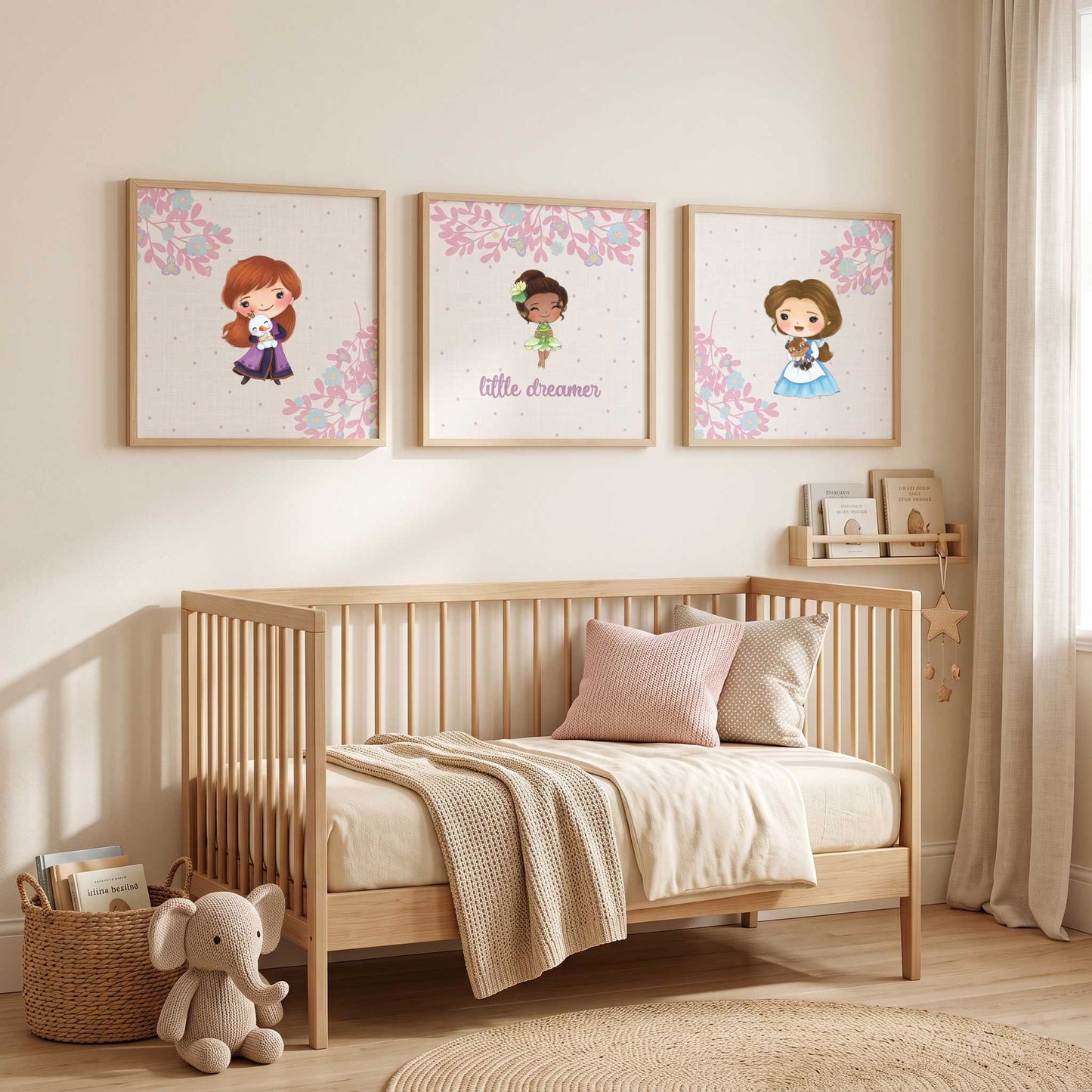 3 Textiles para enmarcar Princesas