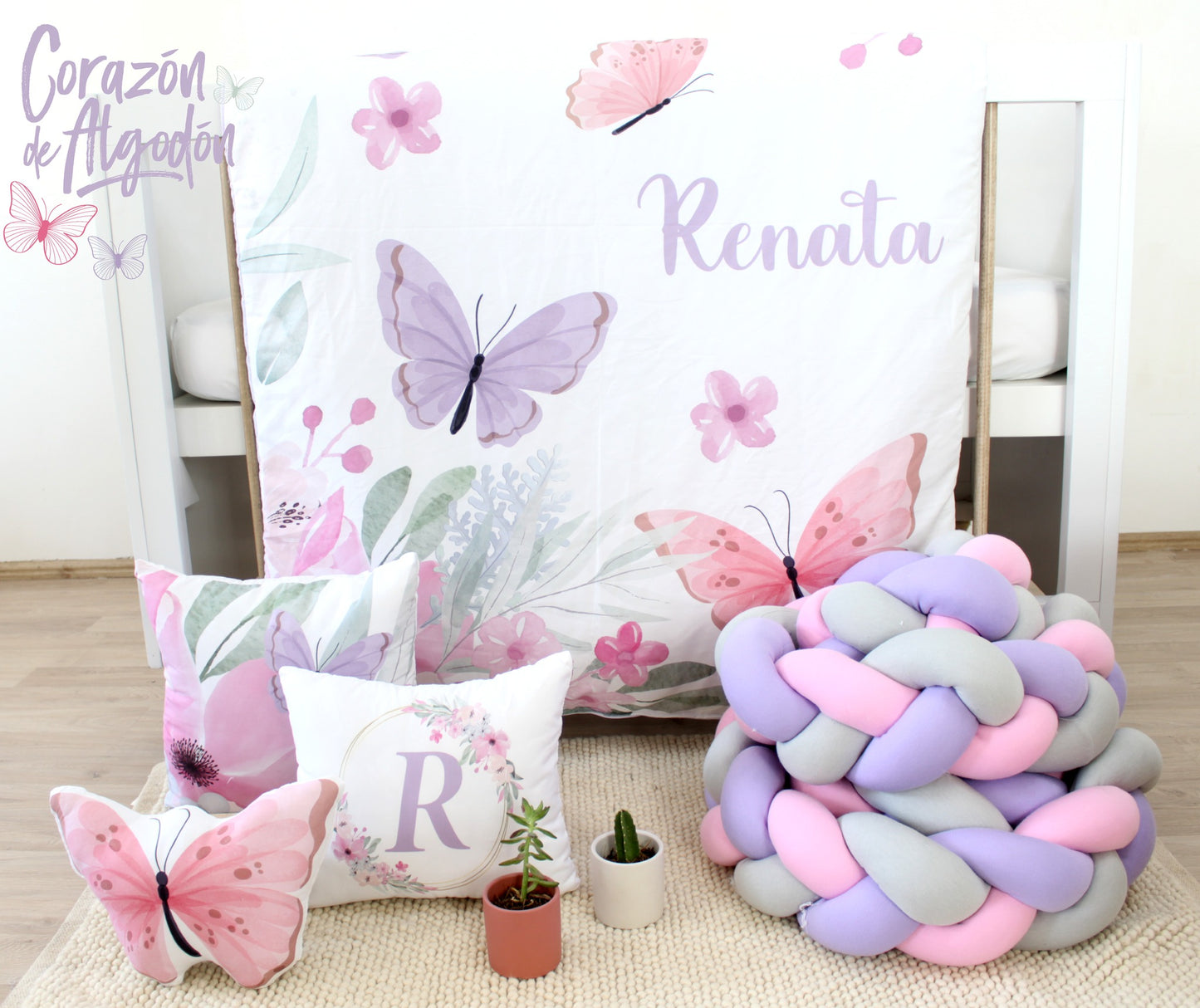 Juego de cuna Mariposas Anne