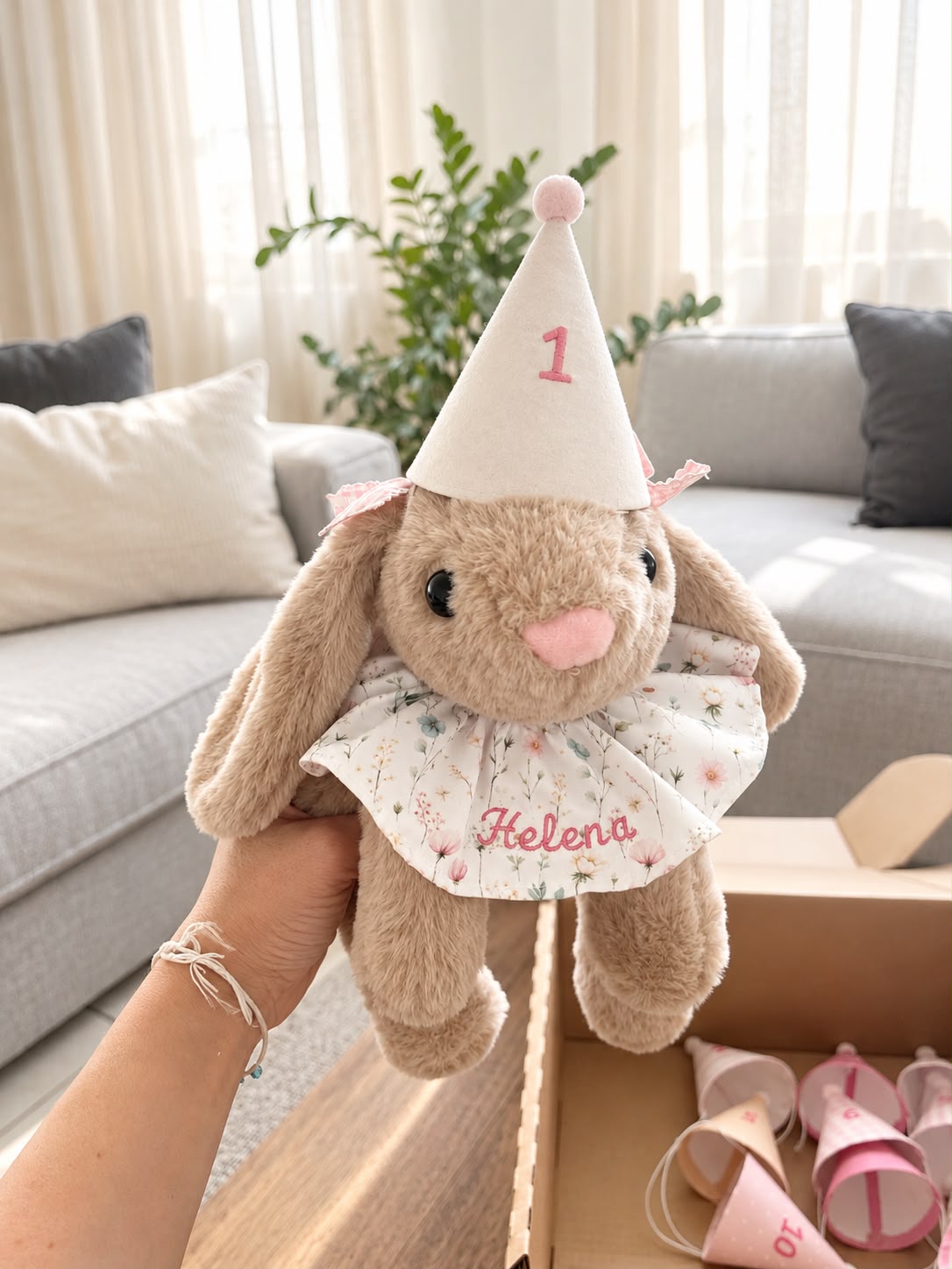 Peluche con gorritos personalizados