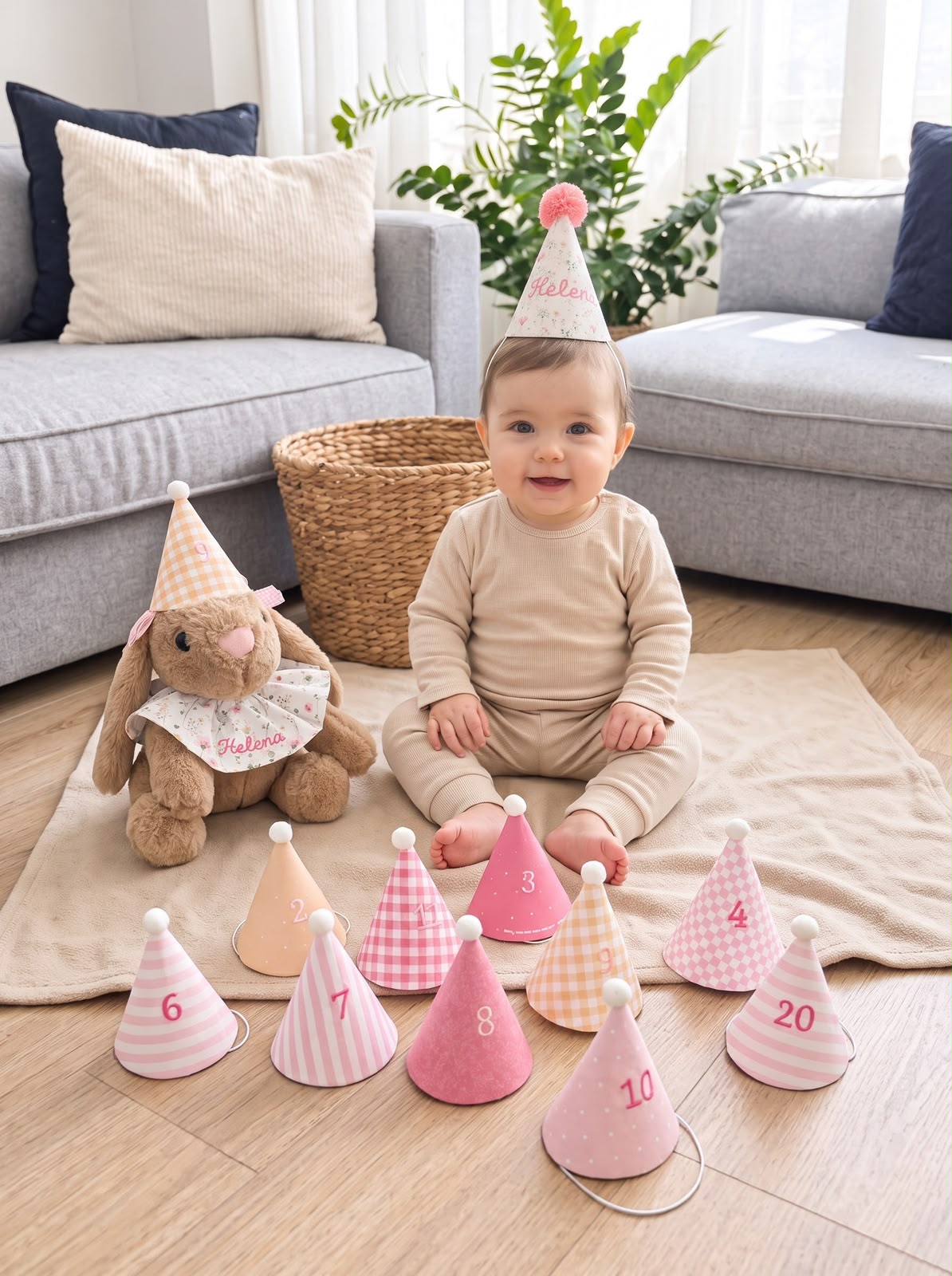 Peluche con gorritos personalizados