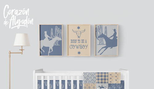 3 Textiles para enmarcar Vaquero Pablo
