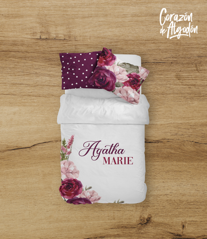 Juego de cama Flores Agatha