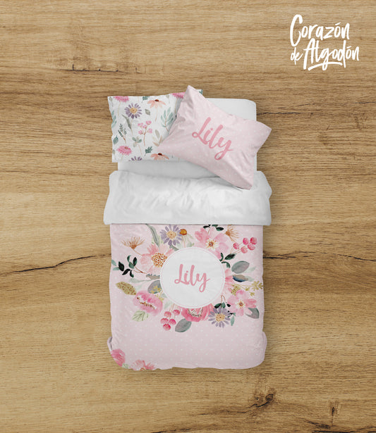 Juego de cama Flores Lily