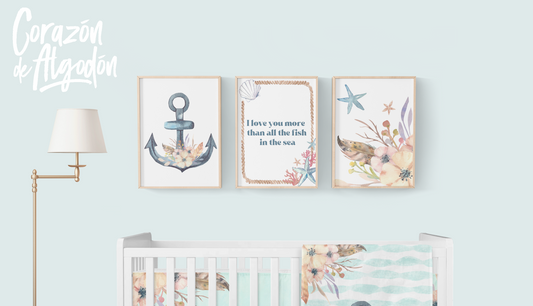 3 Textiles para enmarcar Sealand Melody