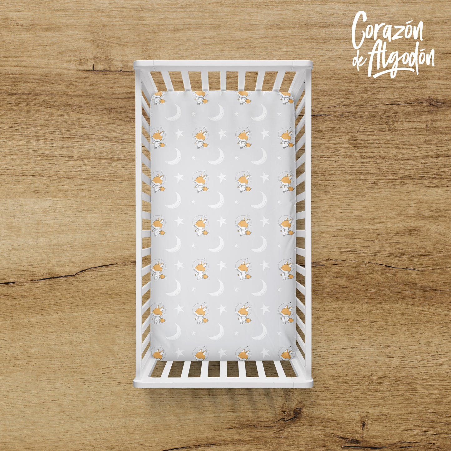Sábana de cajón Zorrito Astronauta Lucca