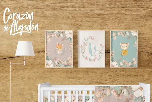 3 Textiles para enmarcar Vintage Victoria