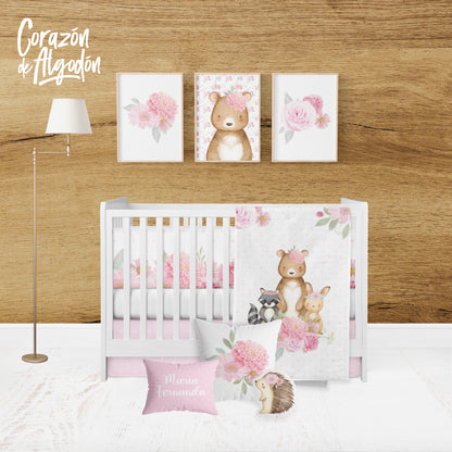 Juego de cuna Woodland María Fernanda