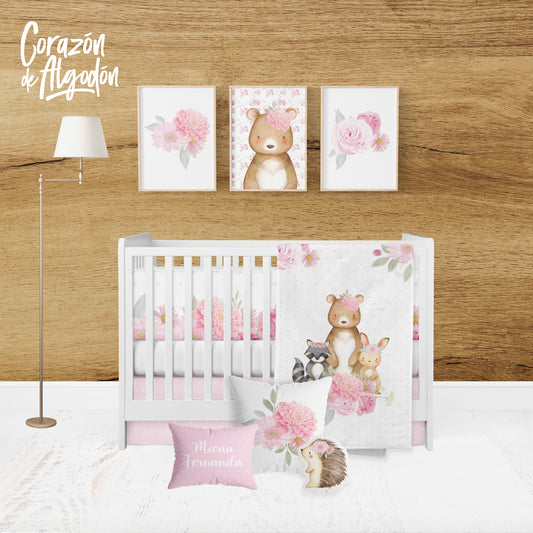 Juego de cuna Woodland María Fernanda