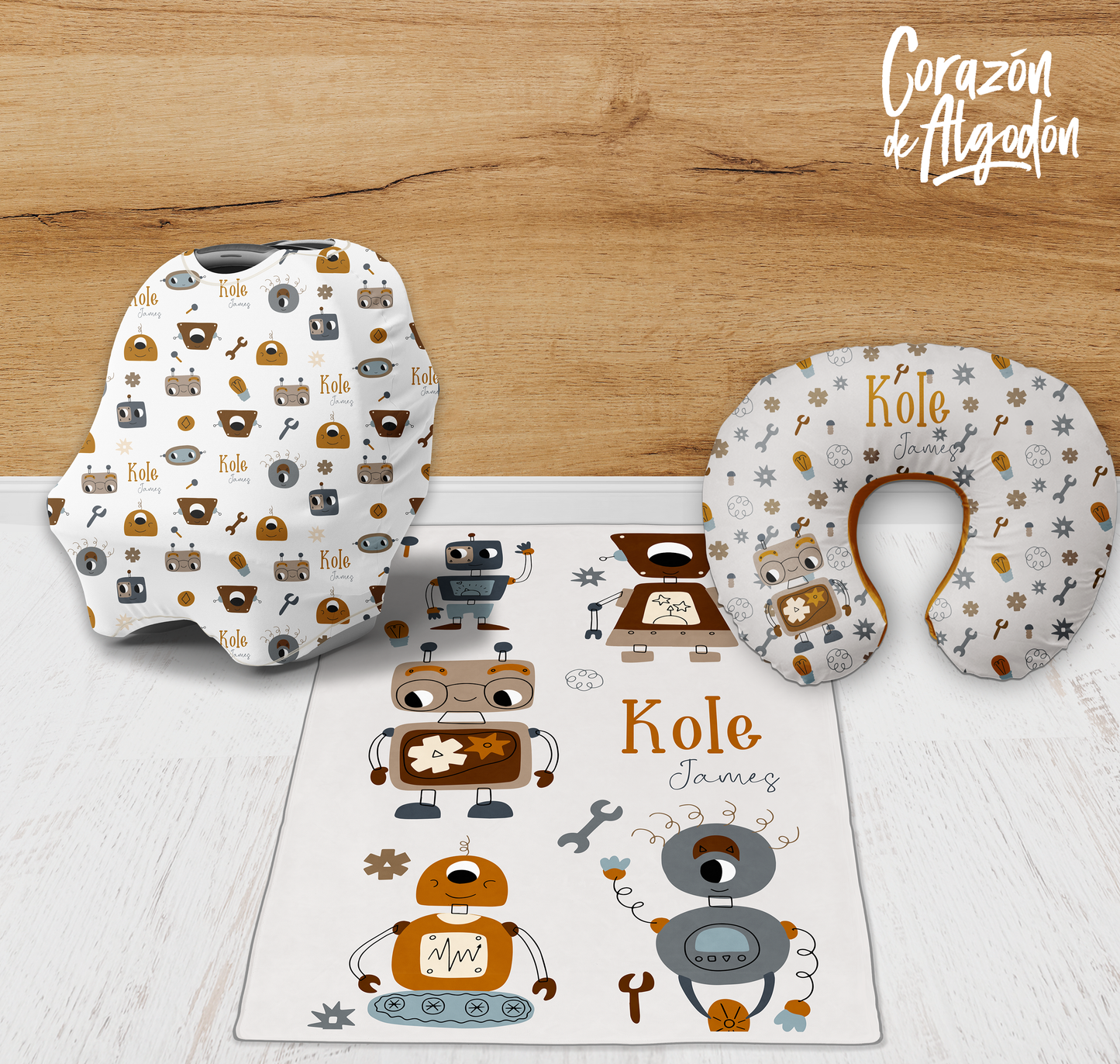 Kit de recién nacido Robots Kole James