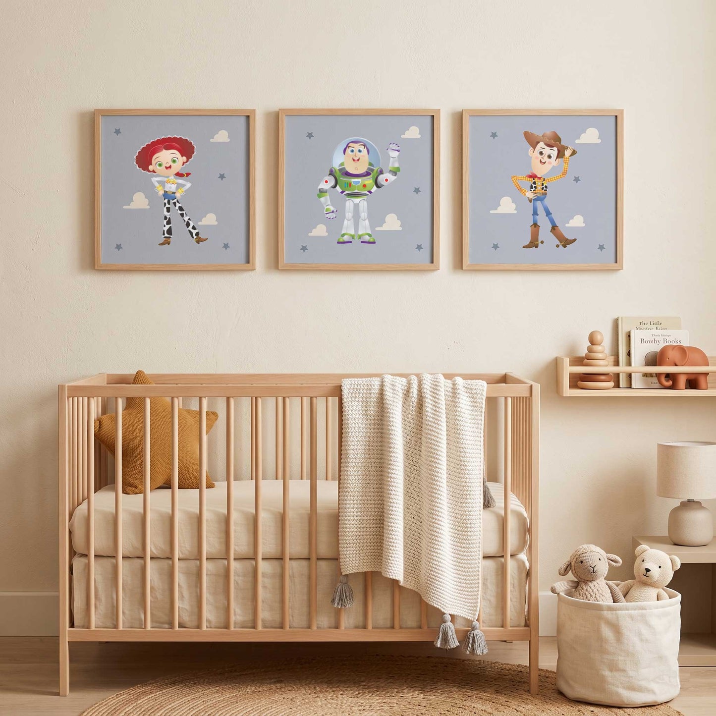 3 Textiles para enmarcar Toy Story
