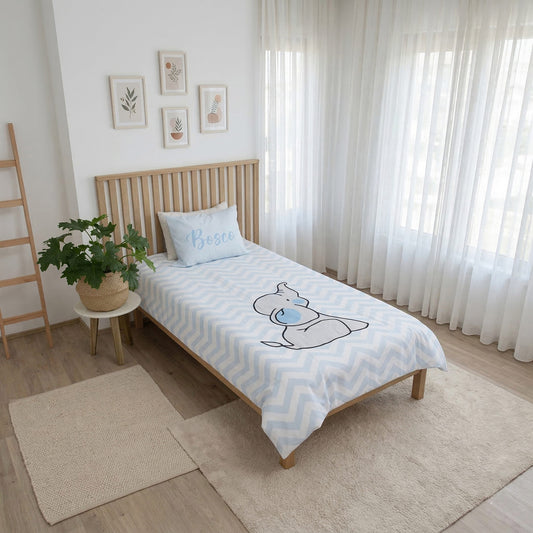 Juego de cama Elefante azul