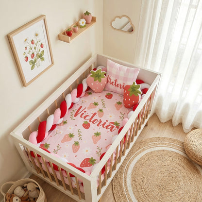 Juego de cuna Fresas