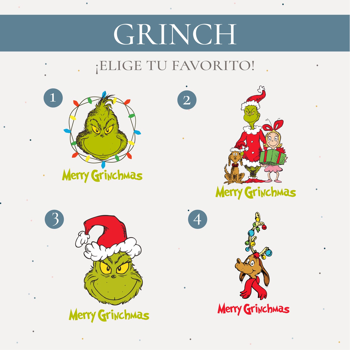 Pijama blanca Grinch