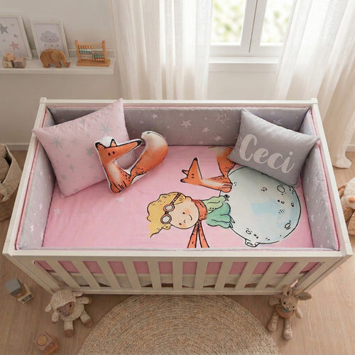 Juego de cuna Principito Rosa