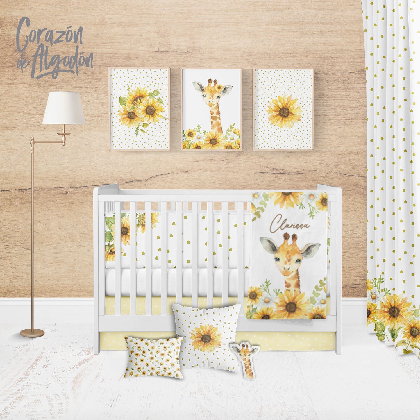 Juego de cuna girafa