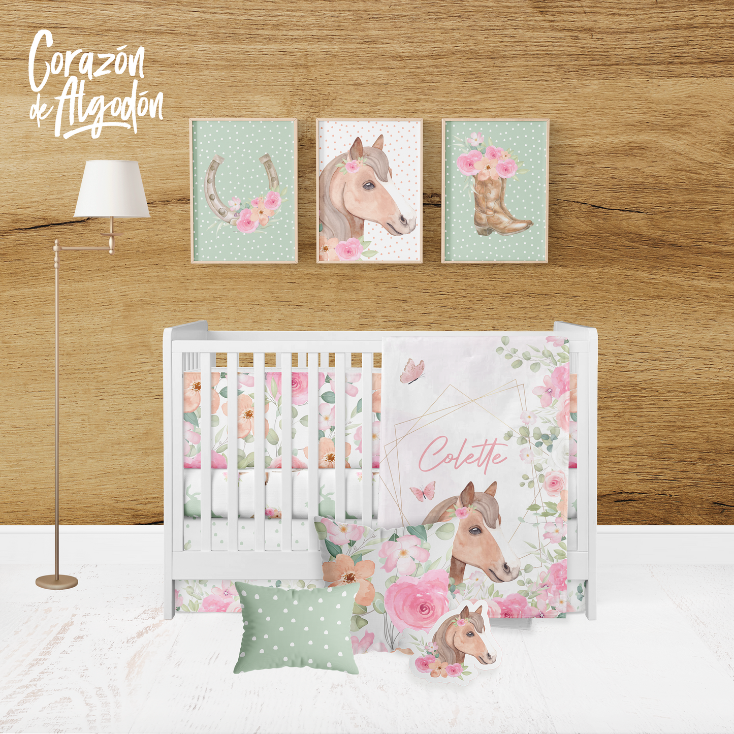 Juego de cuna Caballo Colette
