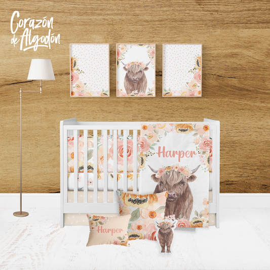 Juego de cuna Vaca Harper