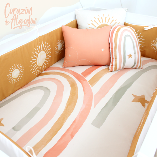 Juego de cuna Arcoiris boho Vivianne