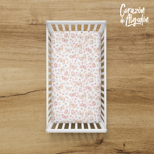 Sábana de cajón Mariposas Paloma