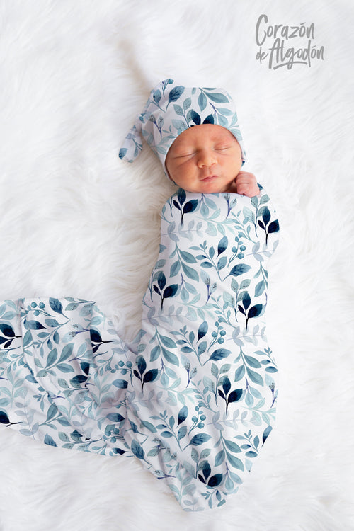 Swaddle Plantas Azules